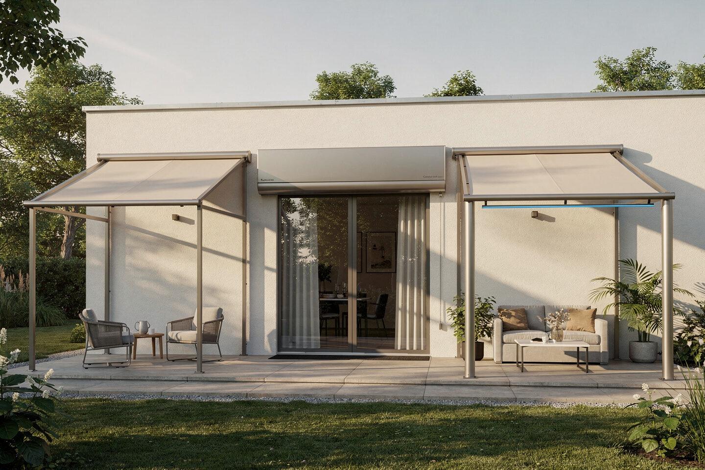 Leistungen – Gelenkarmmarkisen, Kassettenmarkisen, Pergola Markisen
