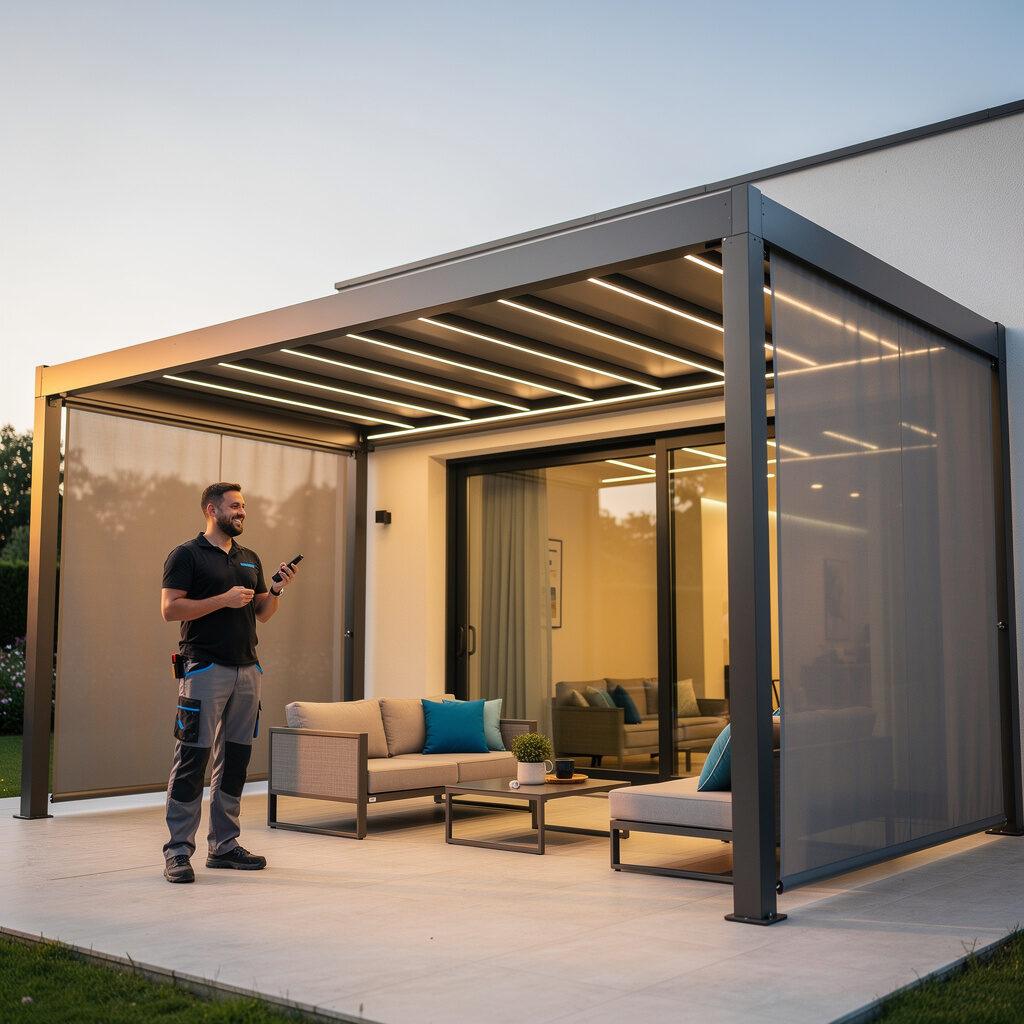 Pergola- und Wintergartenmarkisen: Großflächiger Schutz mit maßgeschneiderter Technik