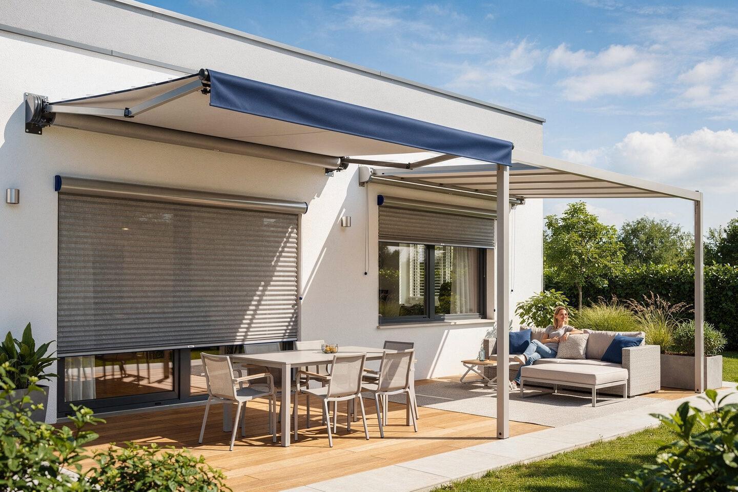 Plisseeanlagen – Gelenkarmmarkisen, Kassettenmarkisen, Pergola Markisen